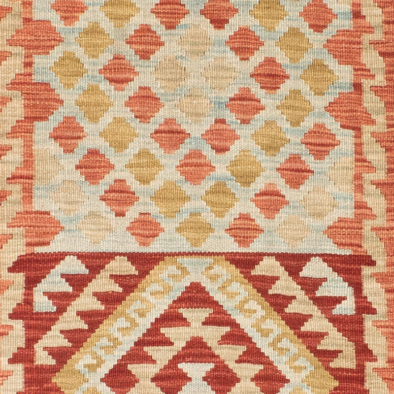 Runner Kelim Rug - Oriental - 193 x 84 cm - light red