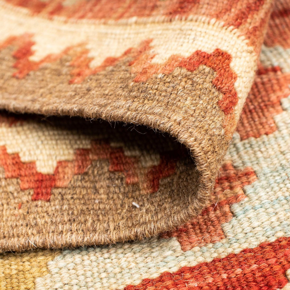 Runner Kelim Rug - Oriental - 193 x 84 cm - light red