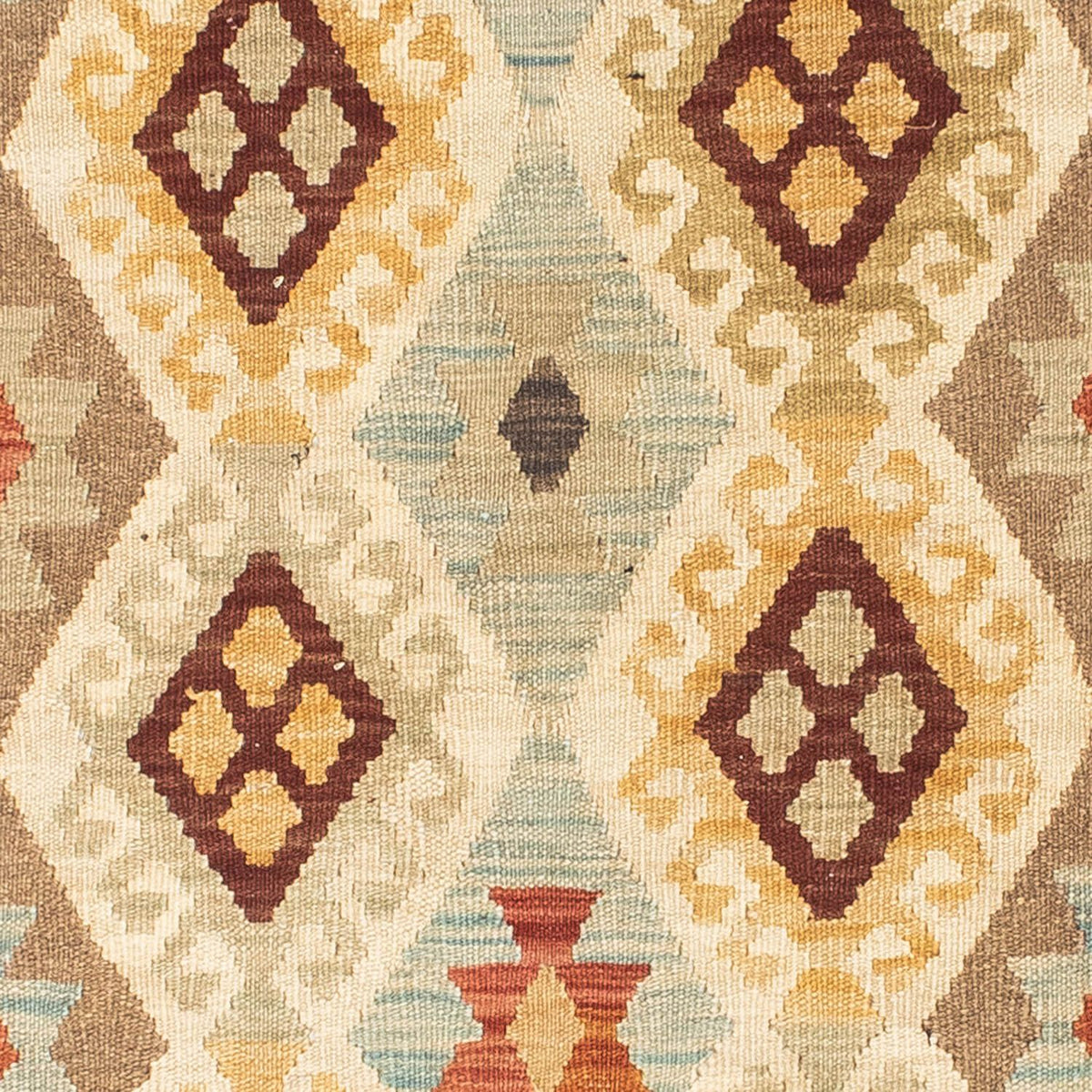 Runner Kelim Rug - Oriental - 201 x 78 cm - beige