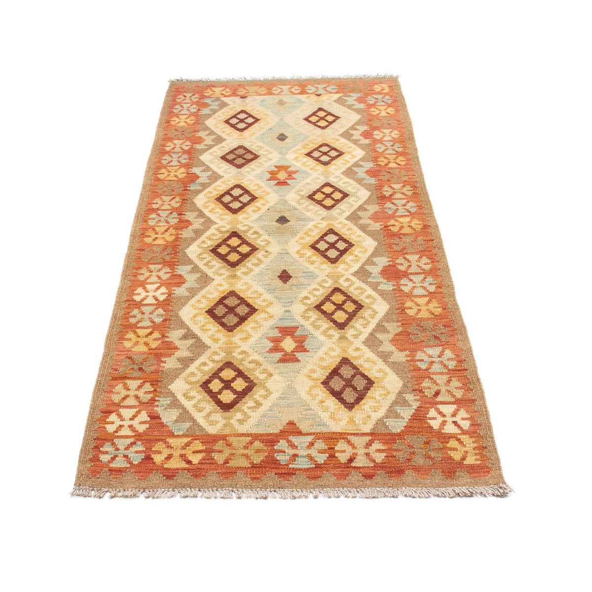 Runner Kelim Rug - Oriental - 201 x 78 cm - beige