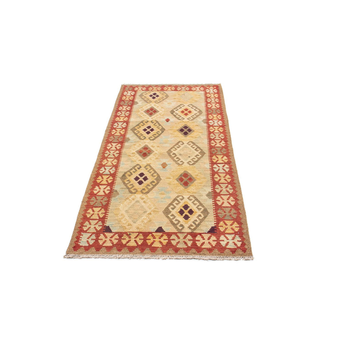 Runner Kelim Rug - Oriental - 199 x 79 cm - beige