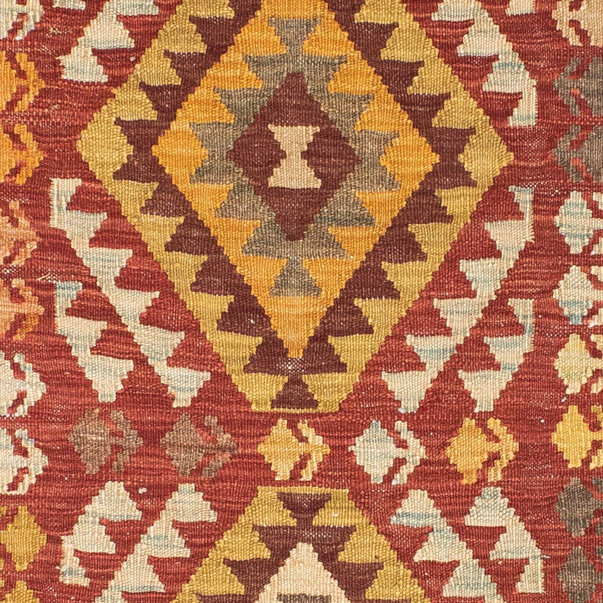 Runner Kelim Rug - Oriental - 189 x 78 cm - dark red