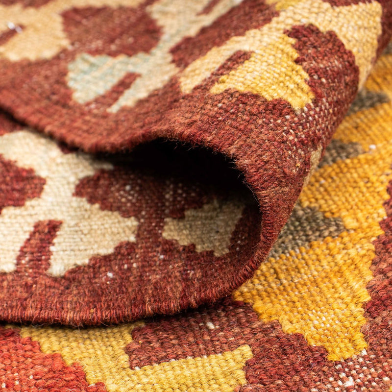 Runner Kelim Rug - Oriental - 189 x 78 cm - dark red