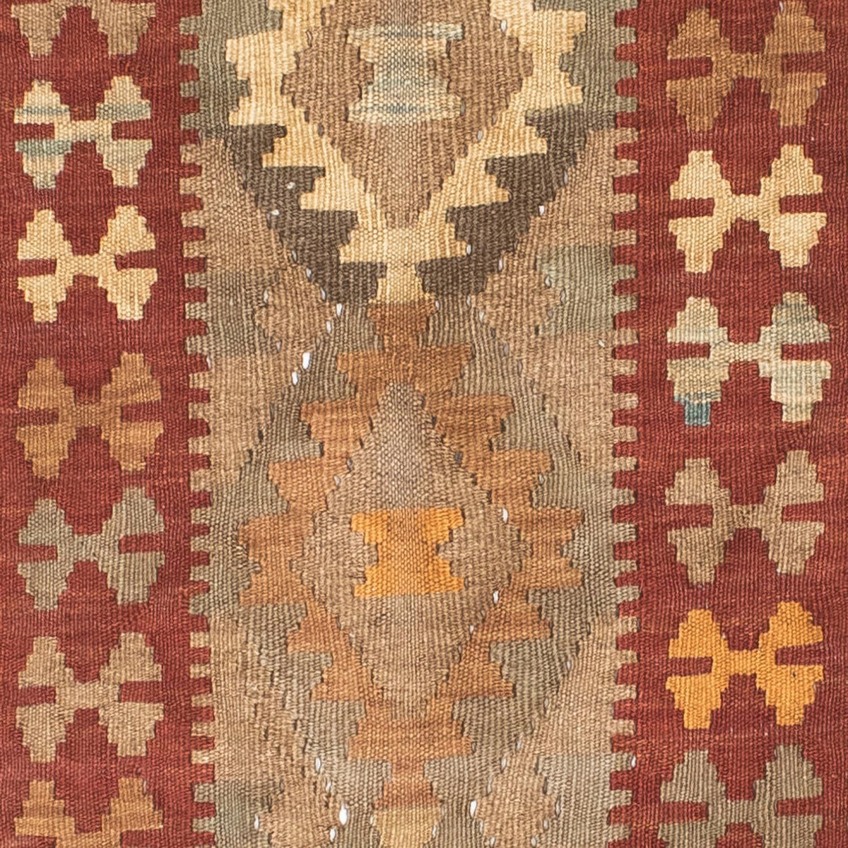 Runner Kelim Rug - Oriental - 198 x 81 cm - light brown