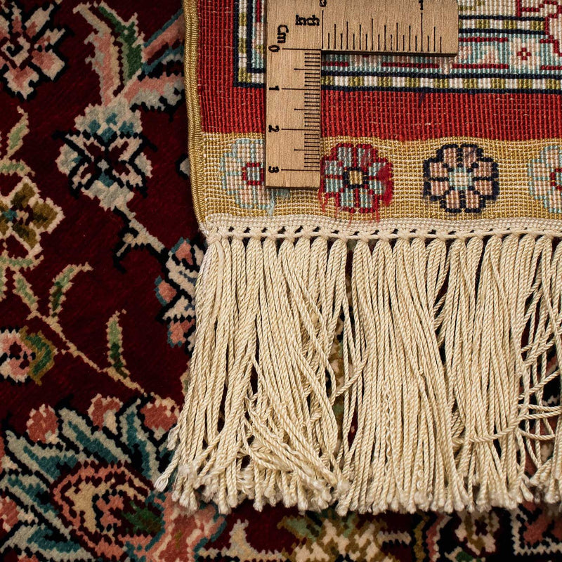 Silk Rug - Chinese Silk - 183 x 122 cm - dark red