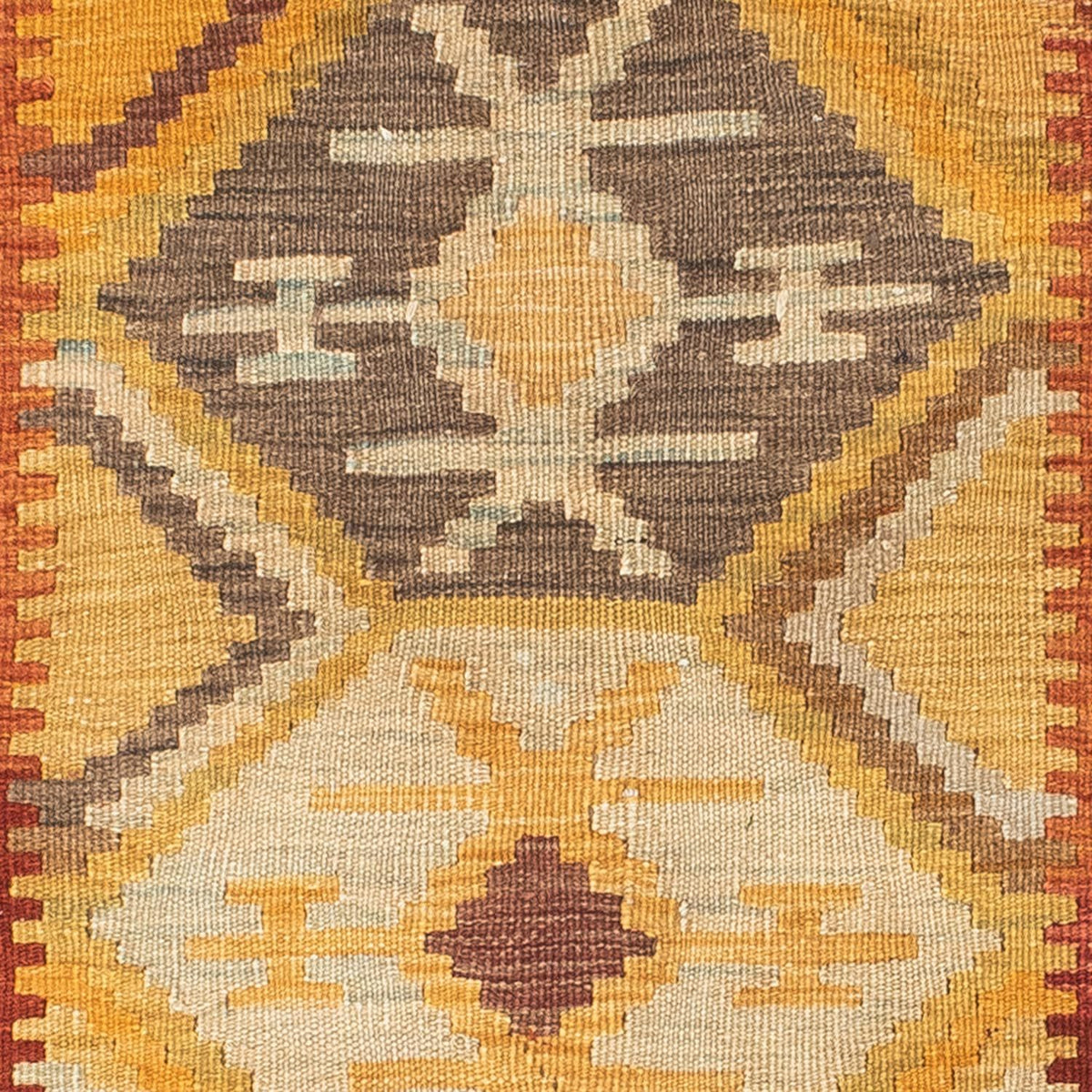 Runner Kelim Rug - Oriental - 185 x 75 cm - gold