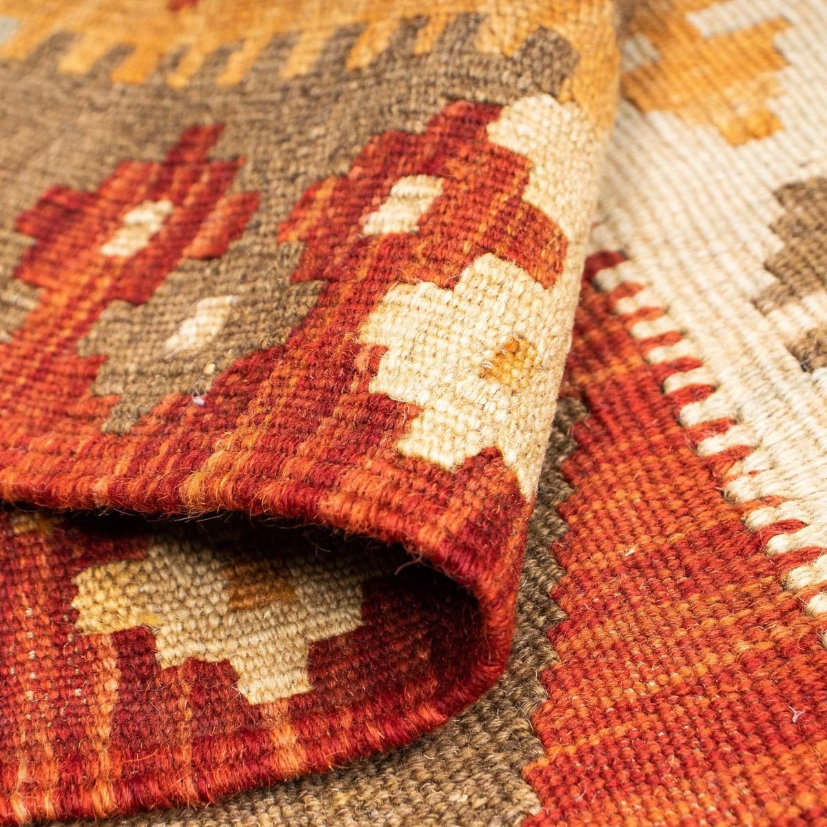 Runner Kelim Rug - Oriental - 196 x 72 cm - beige