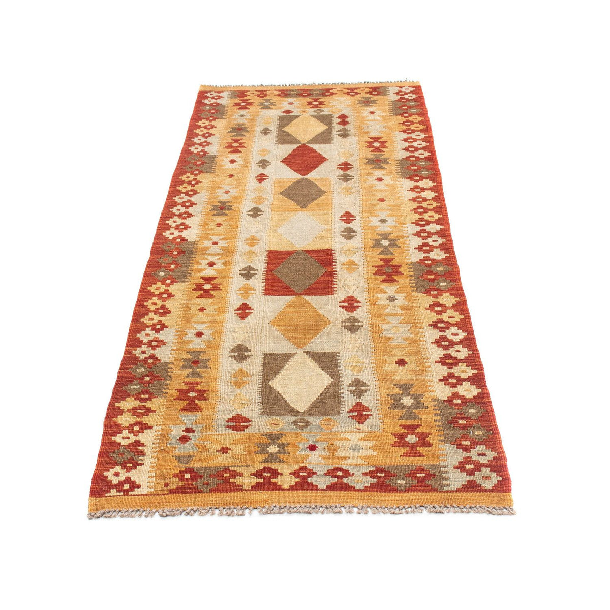 Runner Kelim Rug - Oriental - 196 x 72 cm - beige
