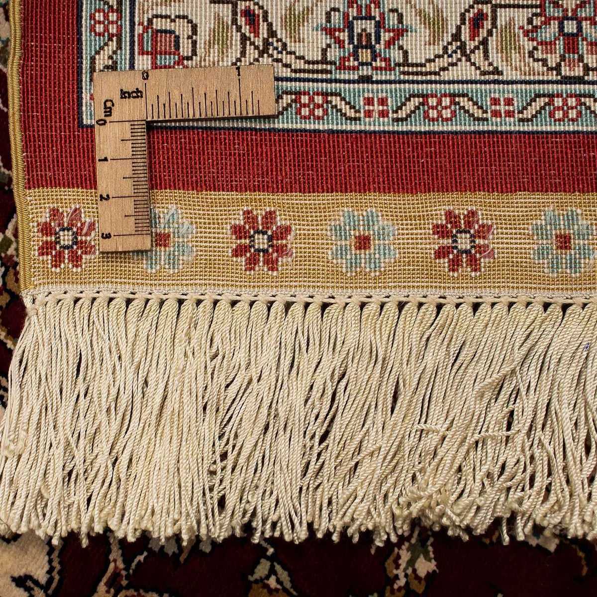 Silk Rug - Chinese Silk - 198 x 137 cm - dark red