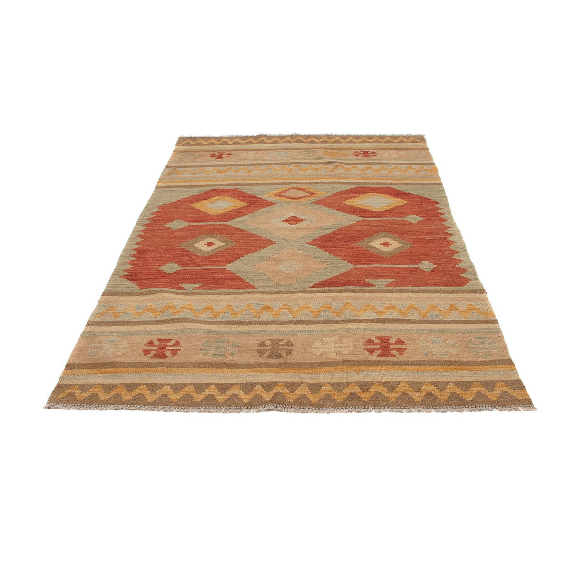 Kelim Rug - Splash - 192 x 126 cm - multicolored