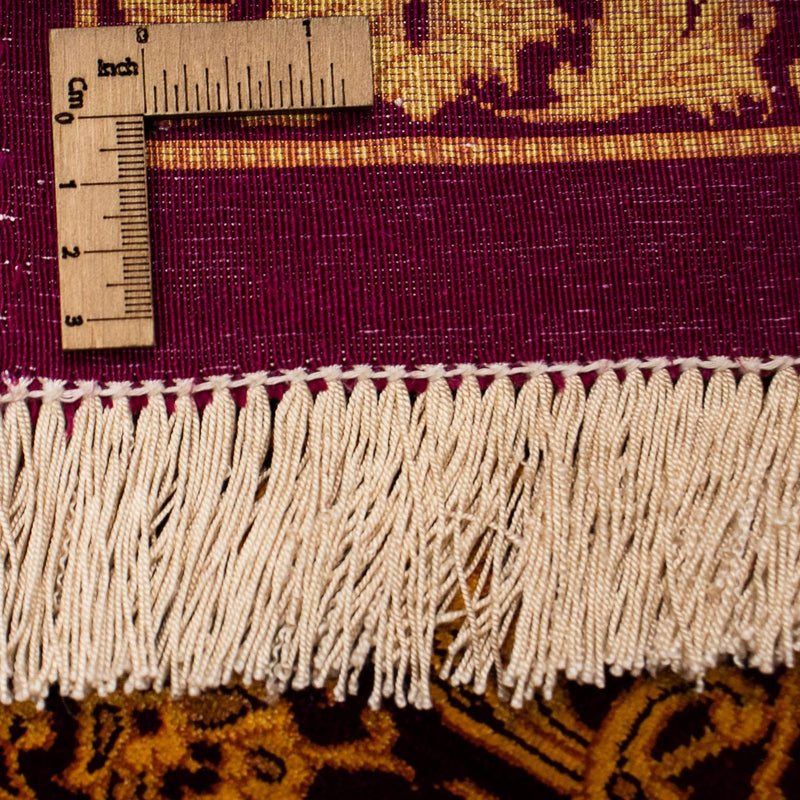 Silk Rug - Ghom Silk - Premium - 216 x 132 cm - dark blue