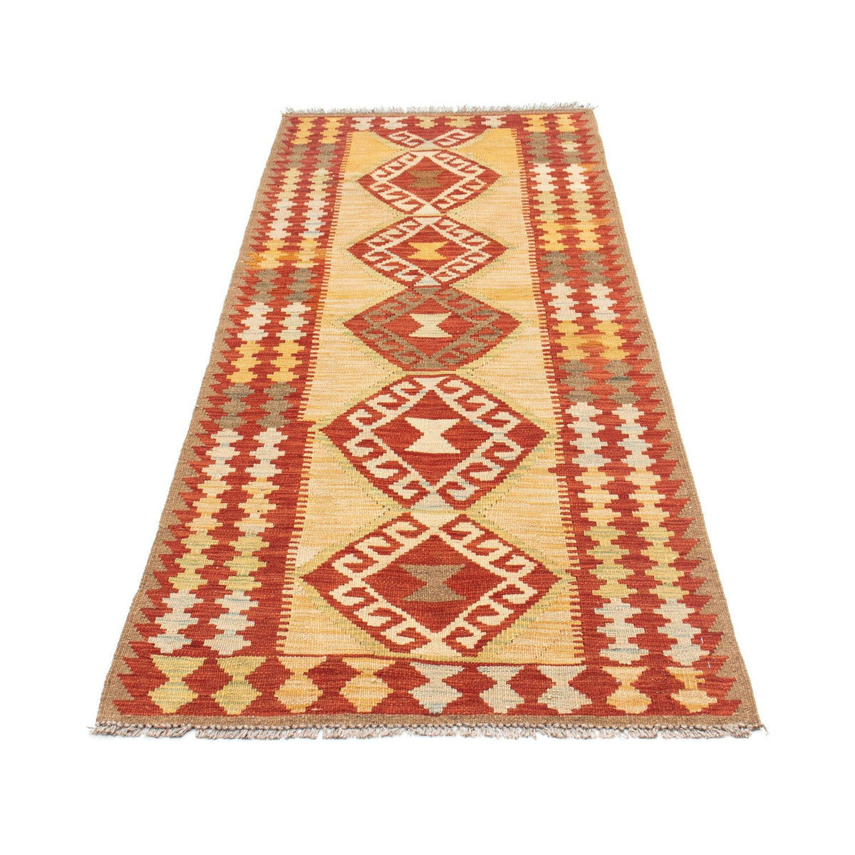 Runner Kelim Rug - Oriental - 196 x 78 cm - beige