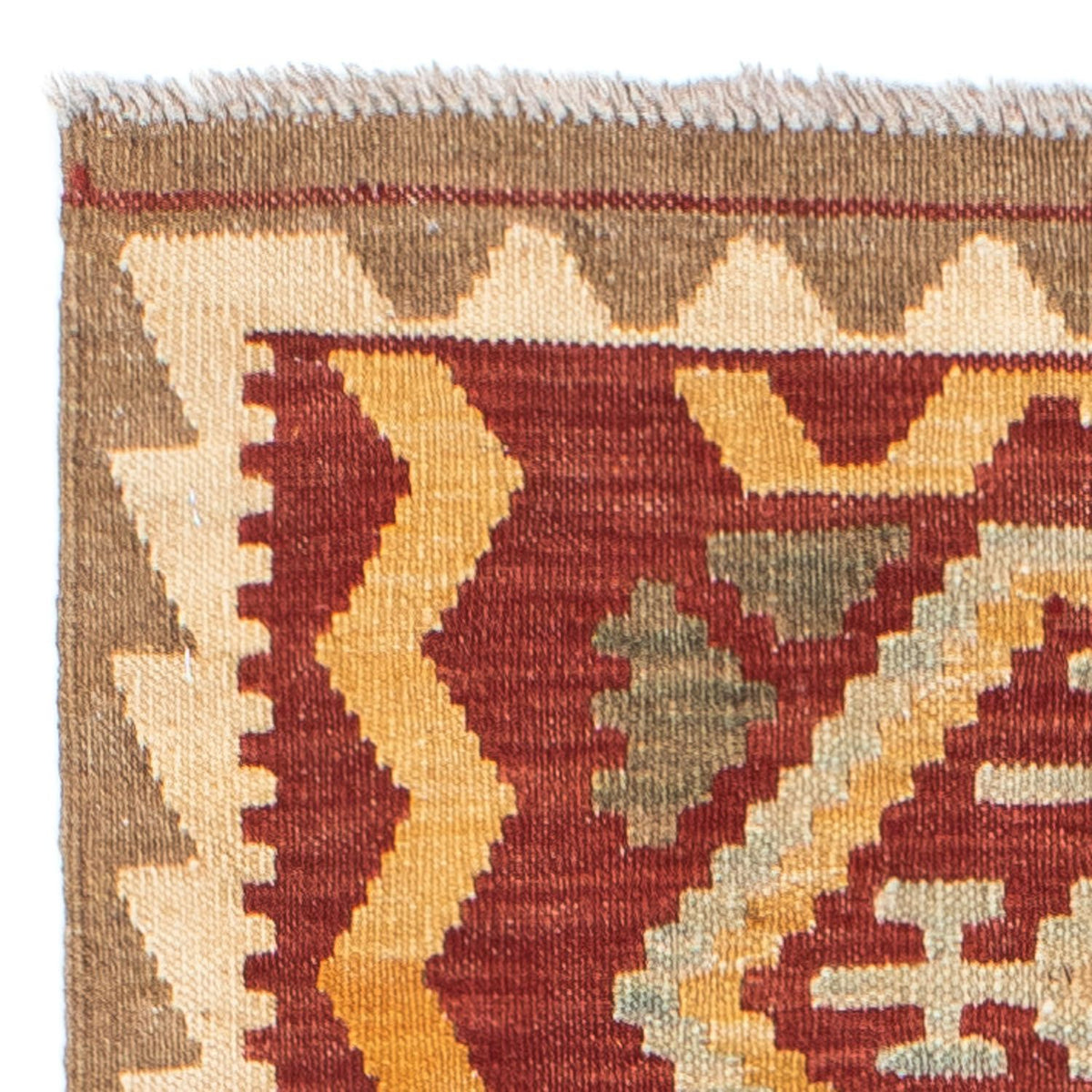 Runner Kelim Rug - Oriental - 196 x 76 cm - light brown