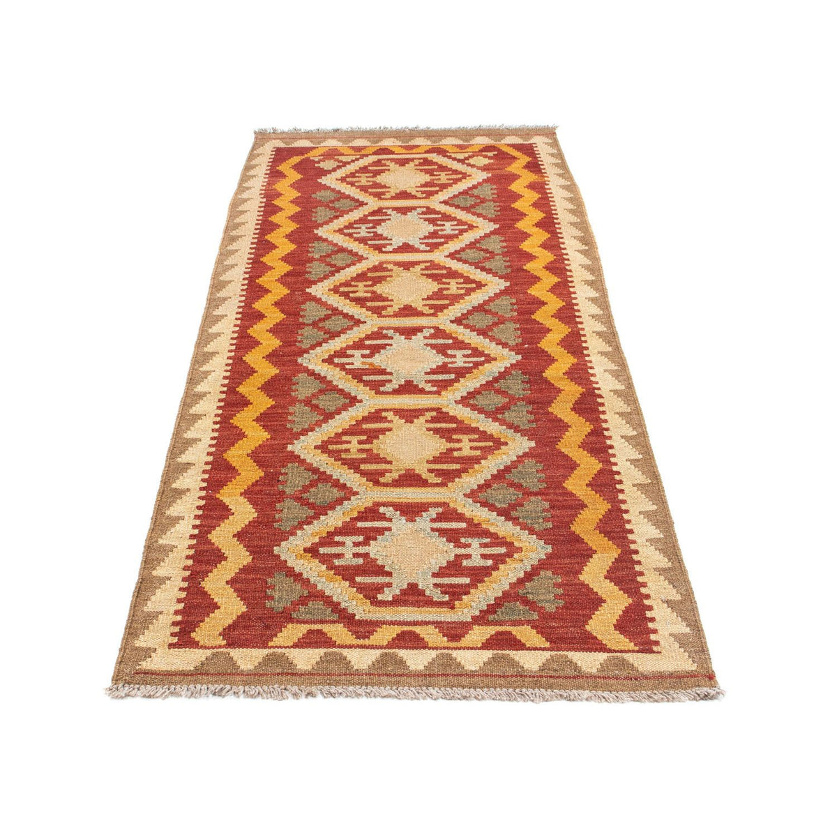 Runner Kelim Rug - Oriental - 196 x 76 cm - light brown