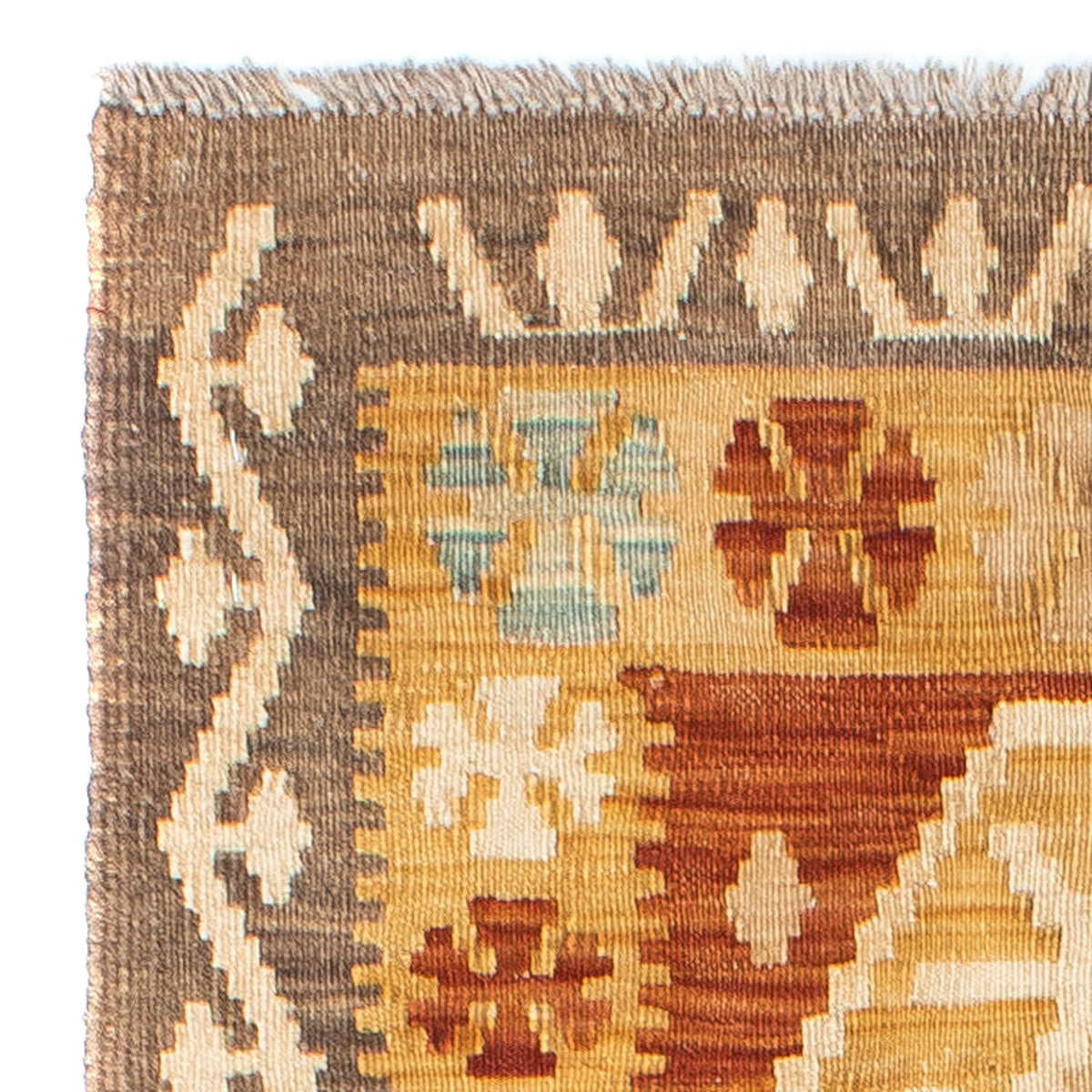 Runner Kelim Rug - Oriental - 203 x 70 cm - beige