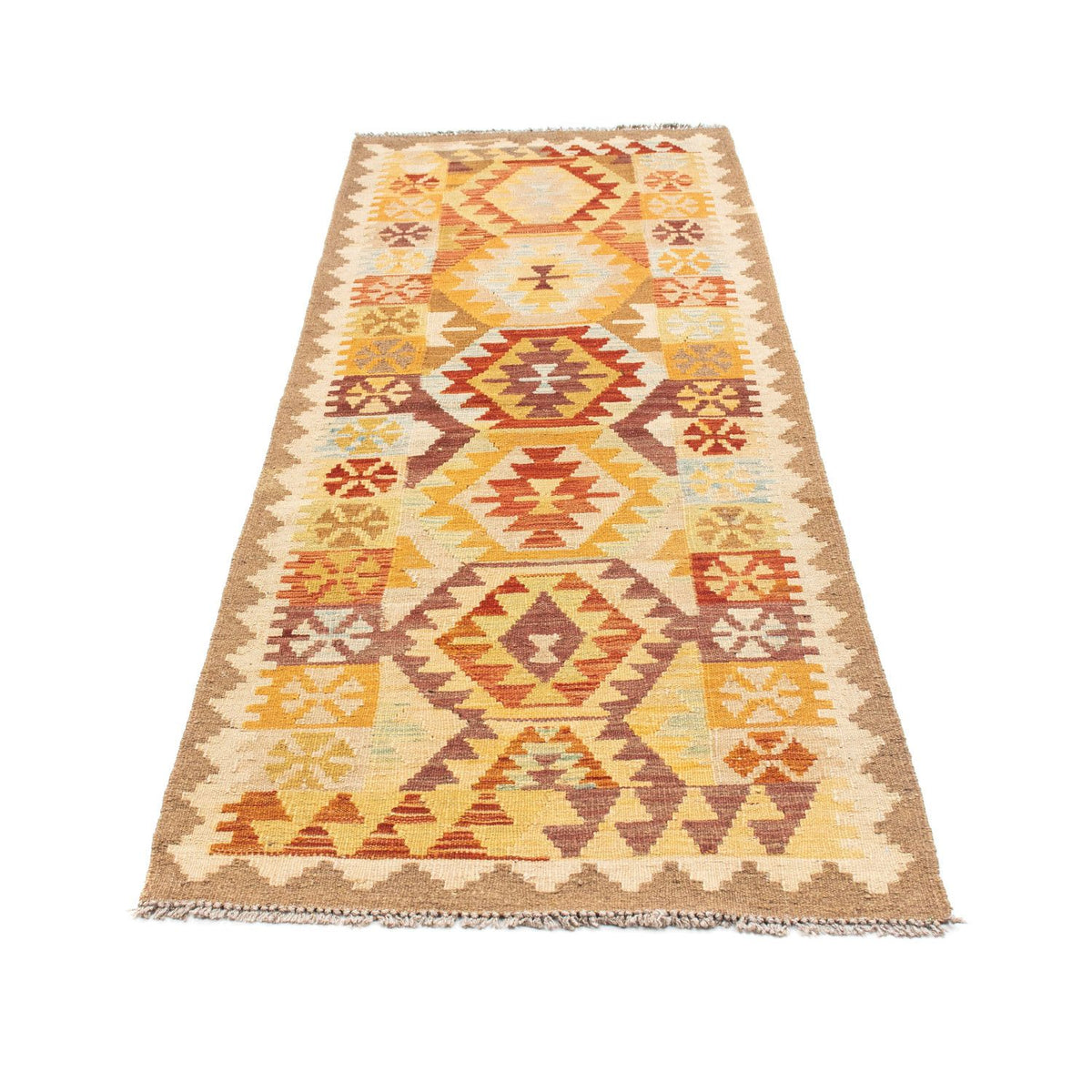 Runner Kelim Rug - Oriental - 202 x 75 cm - beige