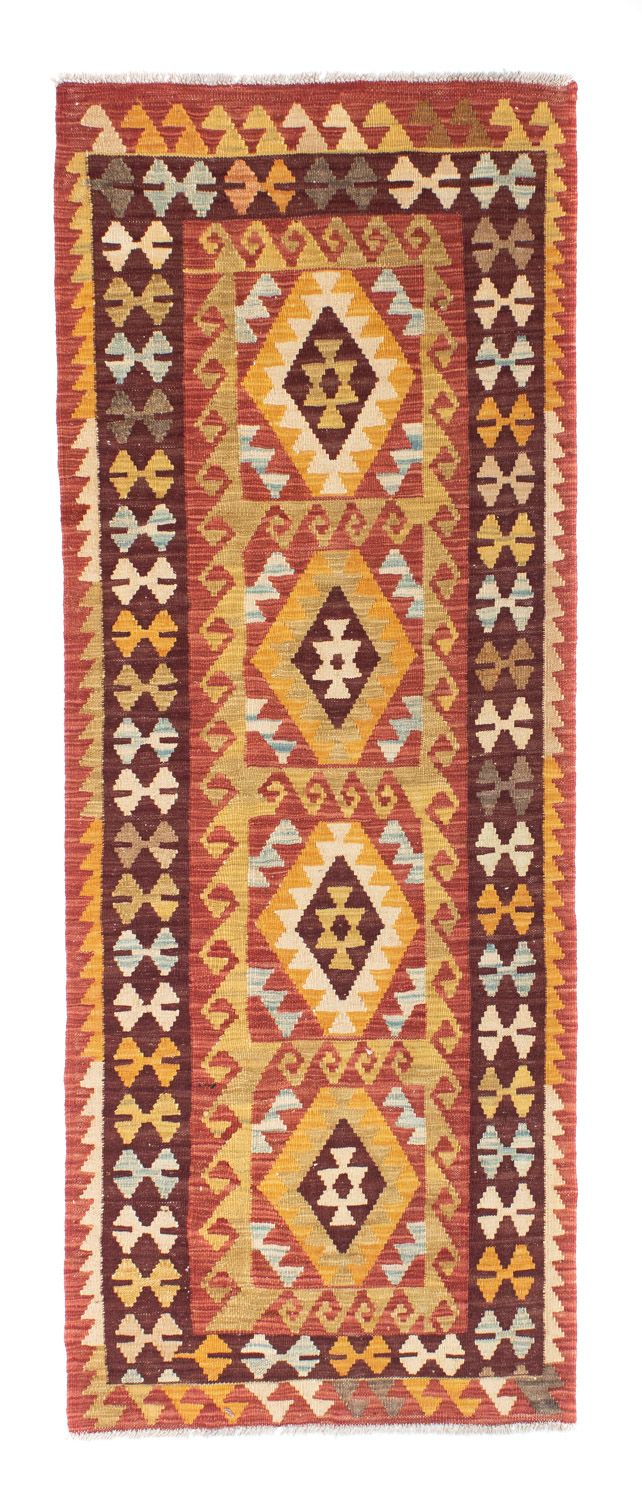 Runner Kelim Rug - Oriental - 204 x 77 cm - red