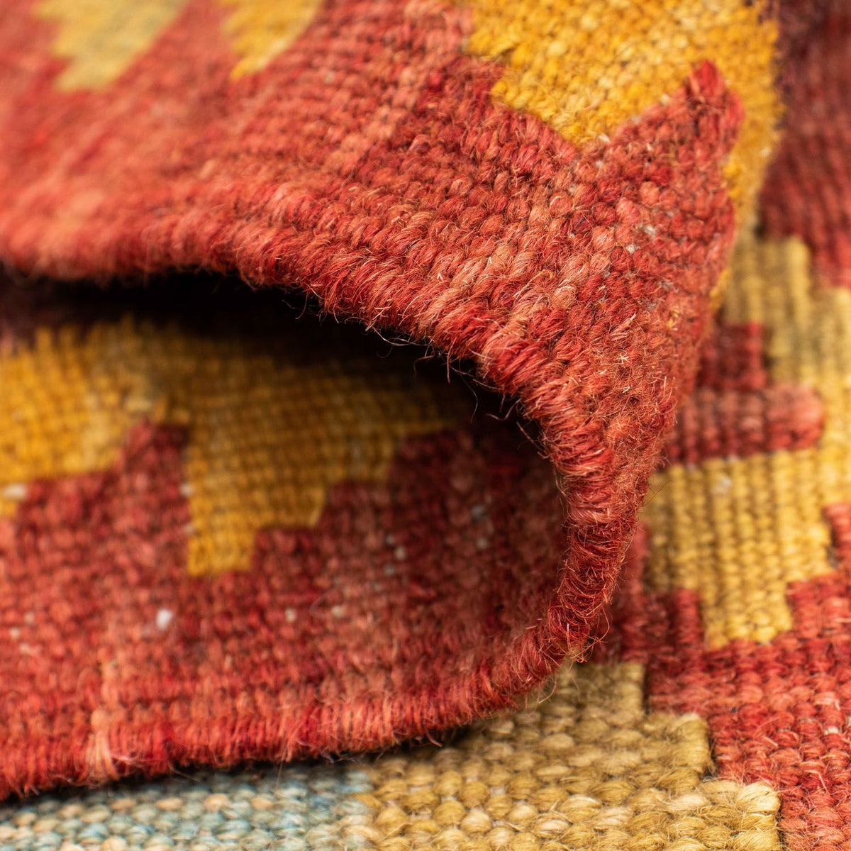 Runner Kelim Rug - Oriental - 204 x 77 cm - red