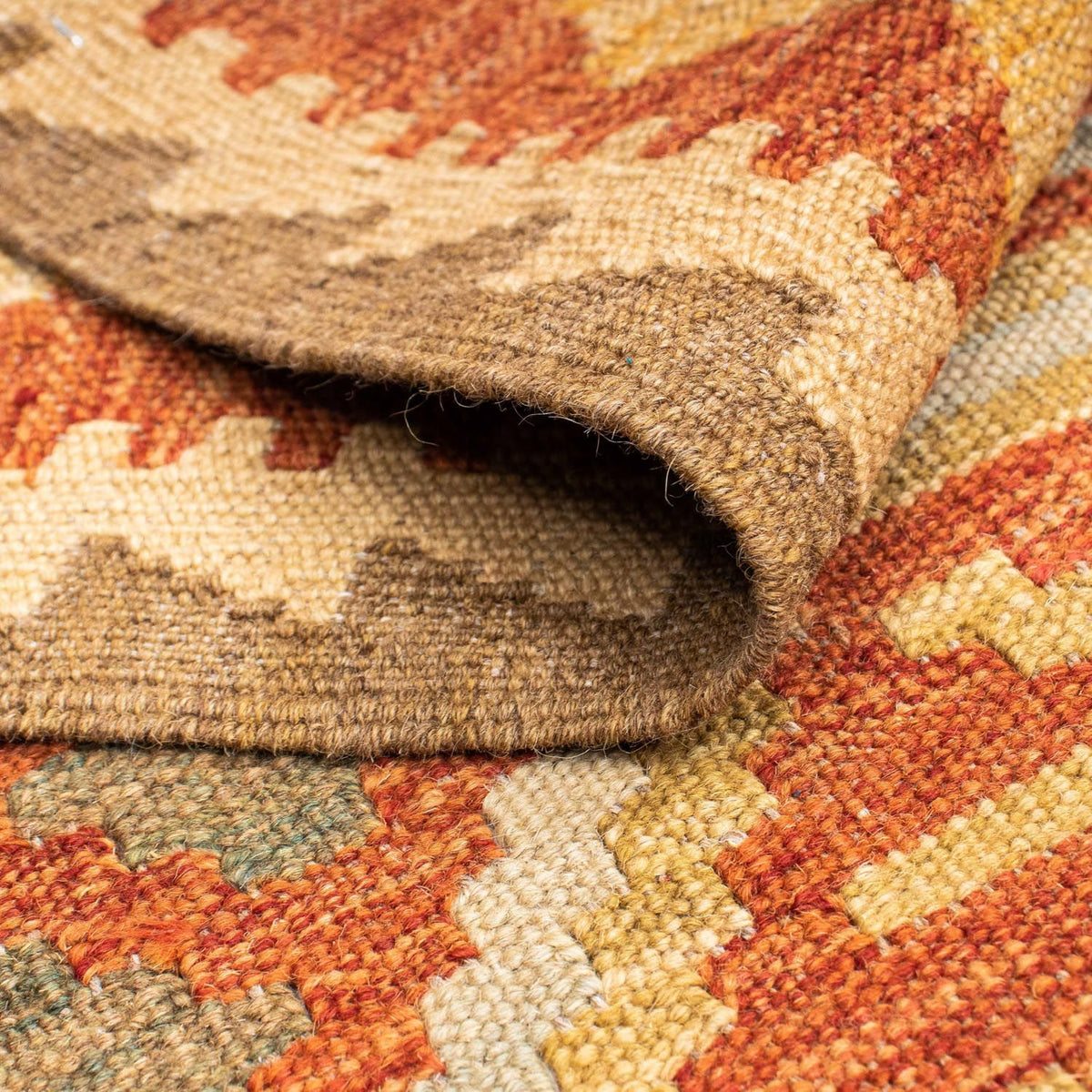 Runner Kelim Rug - Oriental - 195 x 75 cm - beige