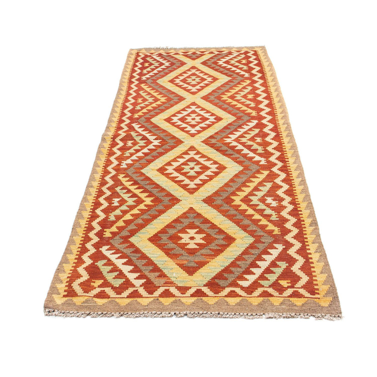 Runner Kelim Rug - Oriental - 214 x 82 cm - rust