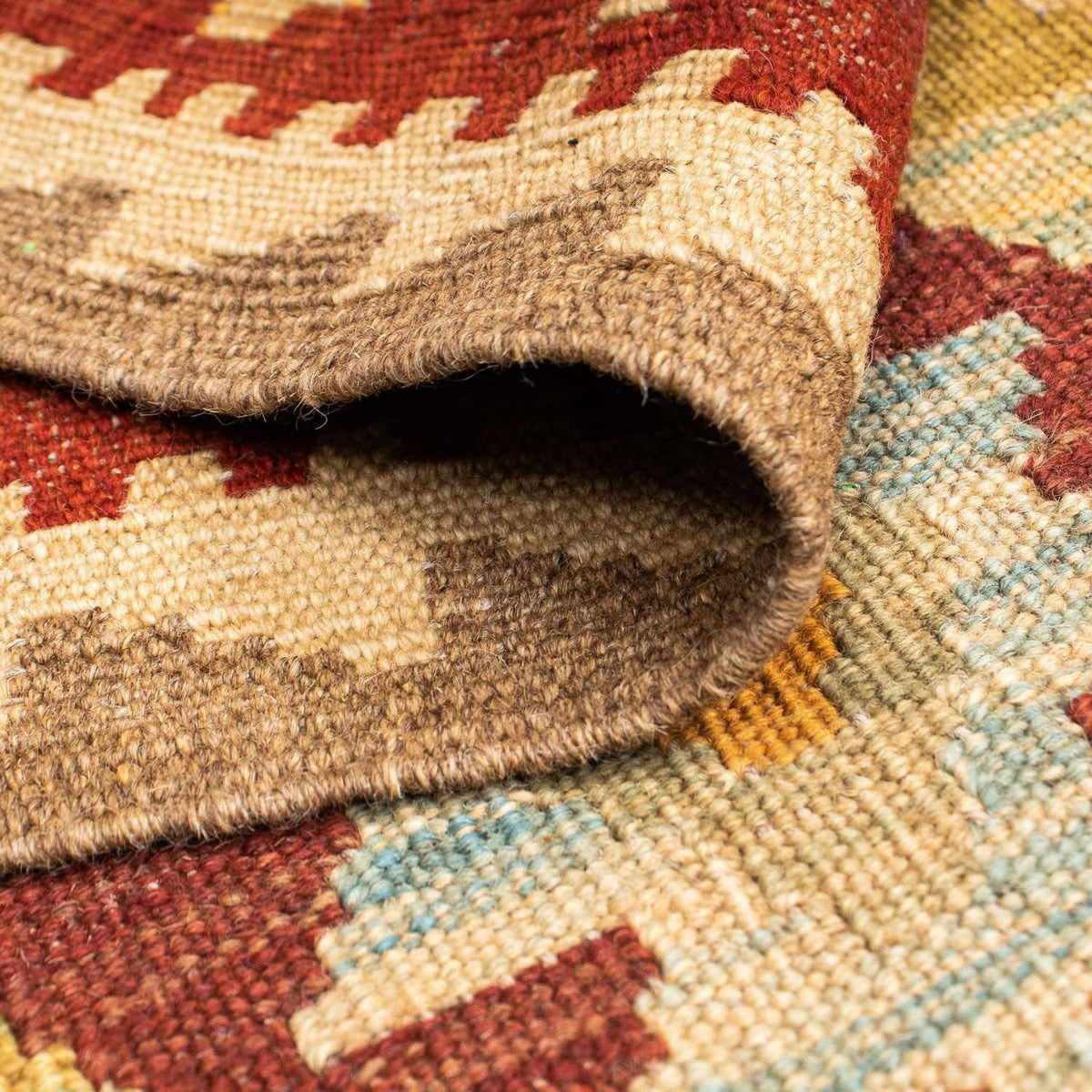 Runner Kelim Rug - Oriental - 198 x 75 cm - beige