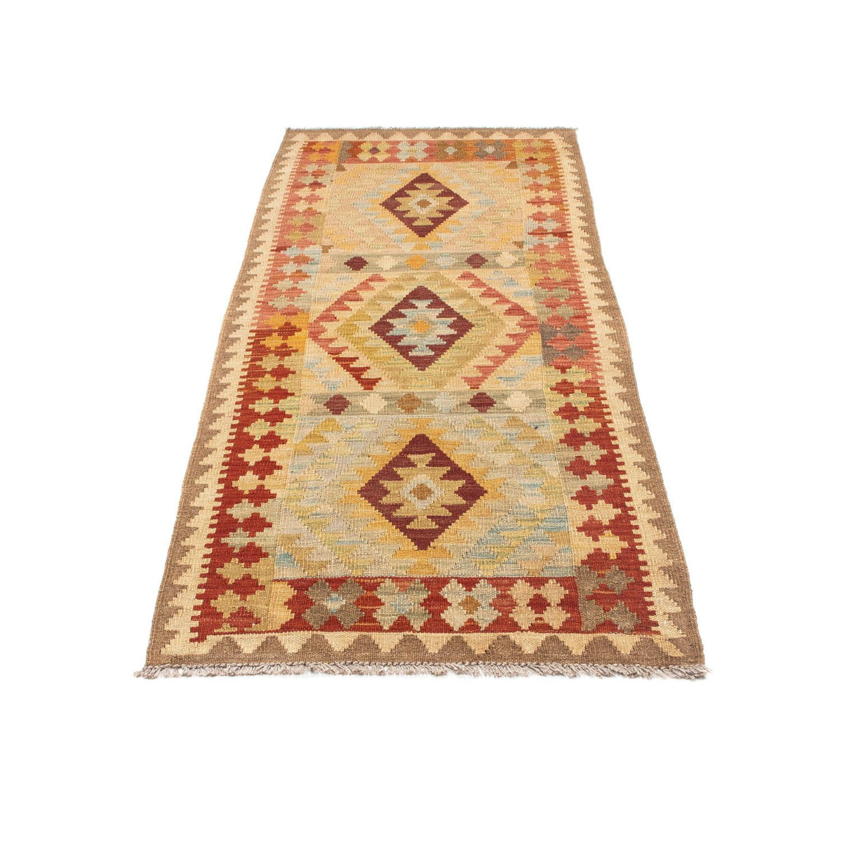 Runner Kelim Rug - Oriental - 198 x 75 cm - beige