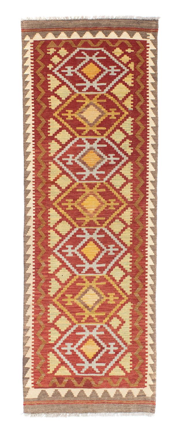 Runner Kelim Rug - Oriental - 203 x 67 cm - red
