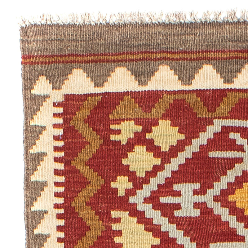 Runner Kelim Rug - Oriental - 203 x 67 cm - red