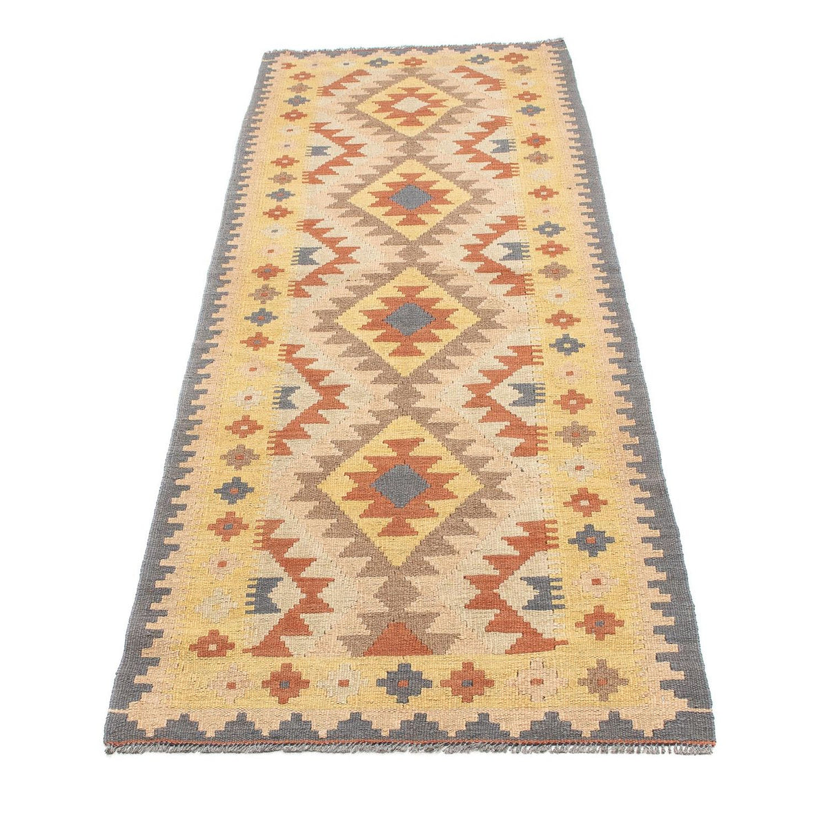 Runner Kelim Rug - Splash - 200 x 62 cm - multicolored