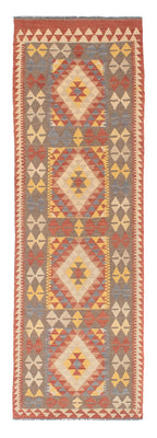 Runner Kelim Rug - Splash - 200 x 65 cm - red