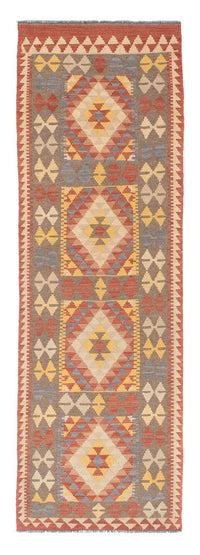 Runner Kelim Rug - Splash - 200 x 65 cm - red