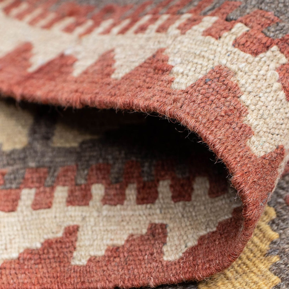 Runner Kelim Rug - Splash - 200 x 65 cm - red