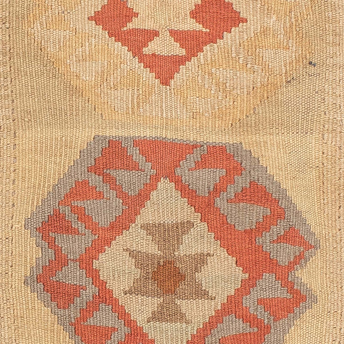 Runner Kelim Rug - Splash - 199 x 67 cm - beige