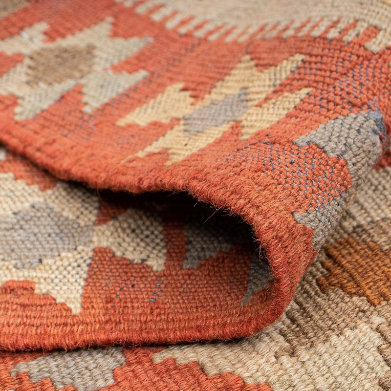 Runner Kelim Rug - Splash - 199 x 67 cm - beige