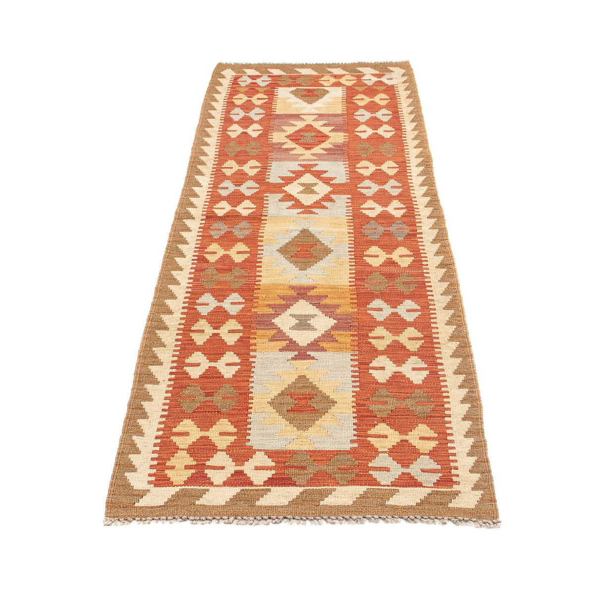 Runner Kelim Rug - Splash - 198 x 62 cm - multicolored