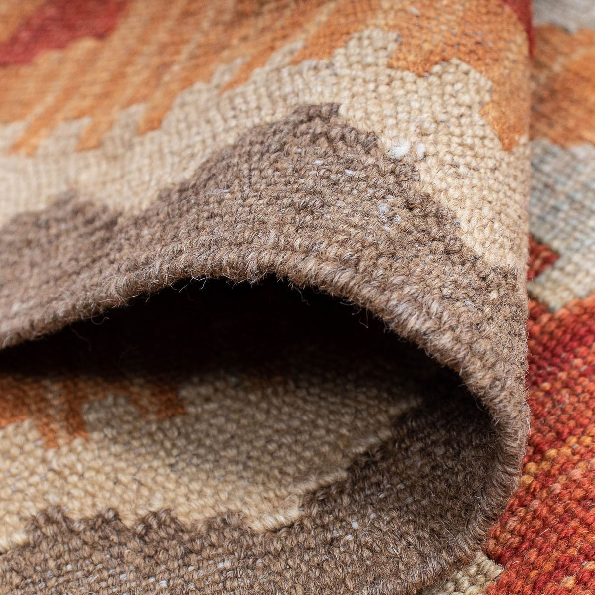 Runner Kelim Rug - Splash - 197 x 63 cm - red