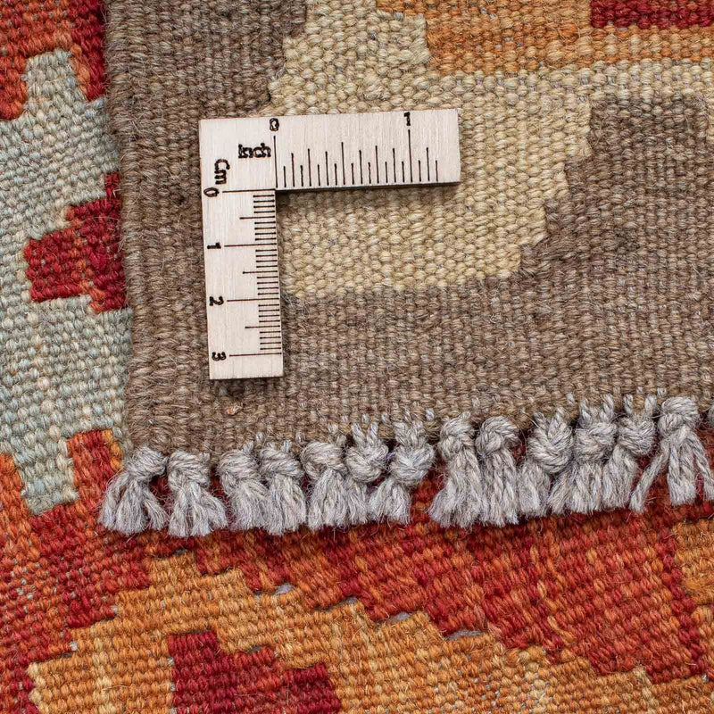 Runner Kelim Rug - Splash - 197 x 63 cm - red