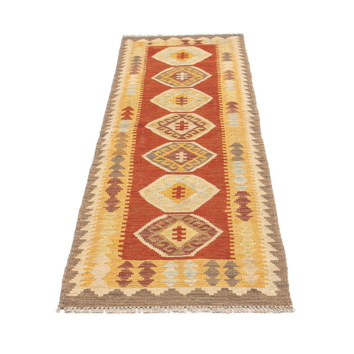 Runner Kelim Rug - Splash - 192 x 63 cm - multicolored
