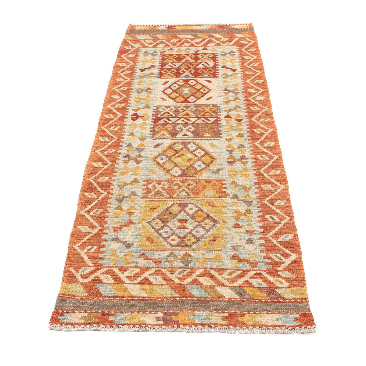 Runner Kelim Rug - Splash - 194 x 65 cm - multicolored