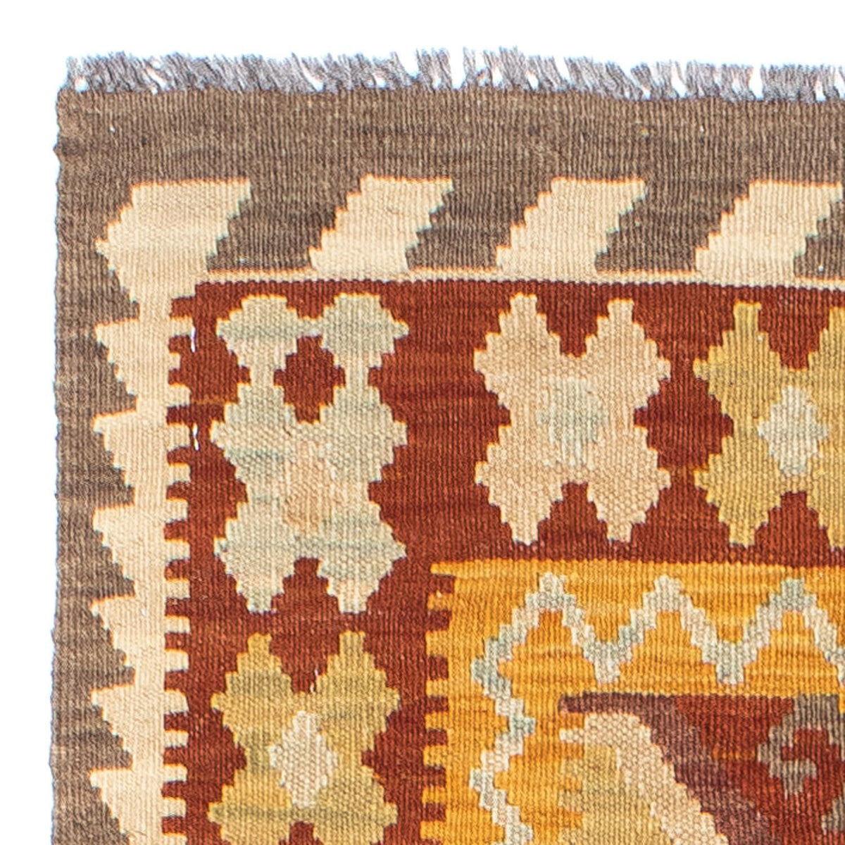 Runner Kelim Rug - Oriental - 195 x 65 cm - rust