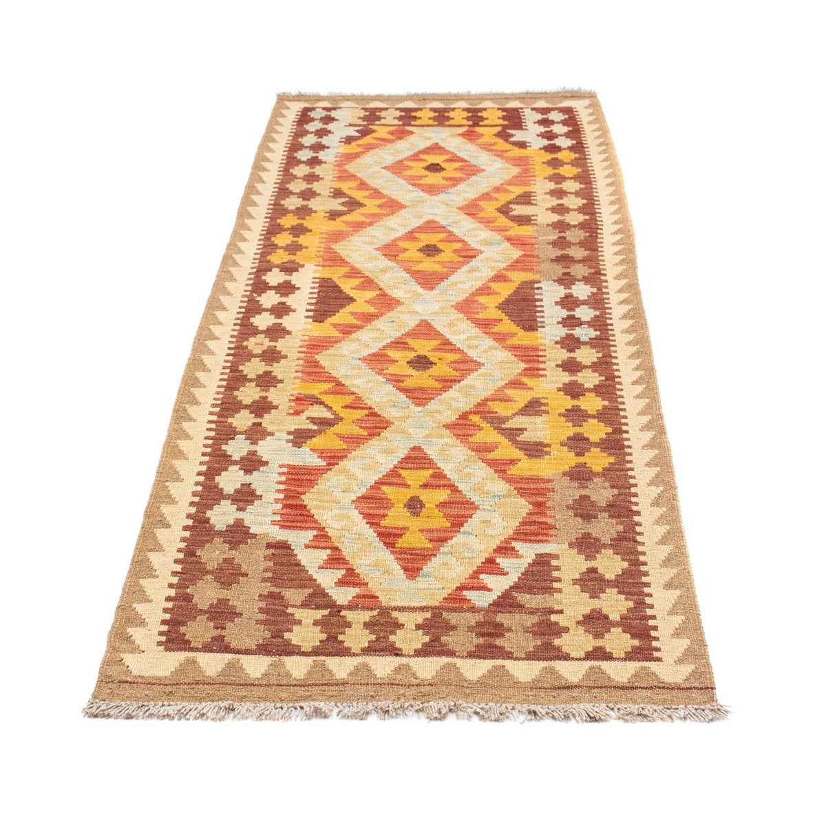 Runner Kelim Rug - Oriental - 200 x 70 cm - beige