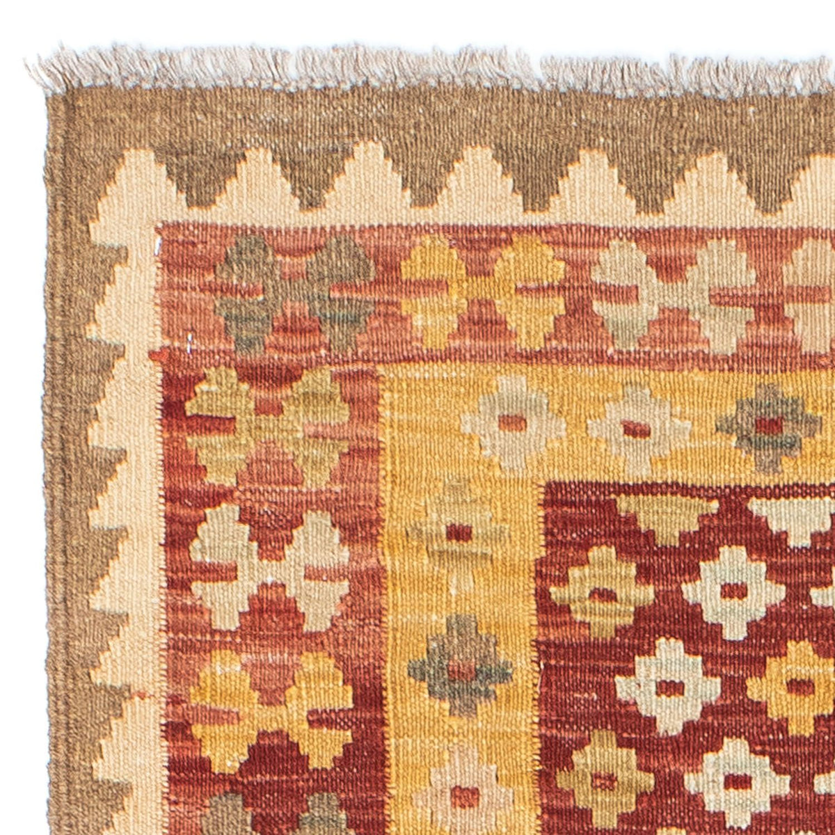 Runner Kelim Rug - Oriental - 197 x 73 cm - rust