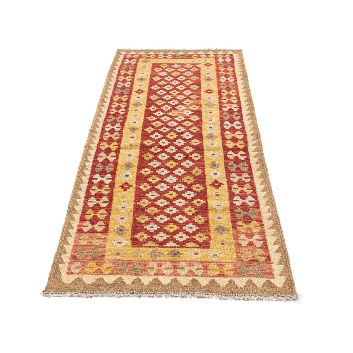 Runner Kelim Rug - Oriental - 197 x 73 cm - rust
