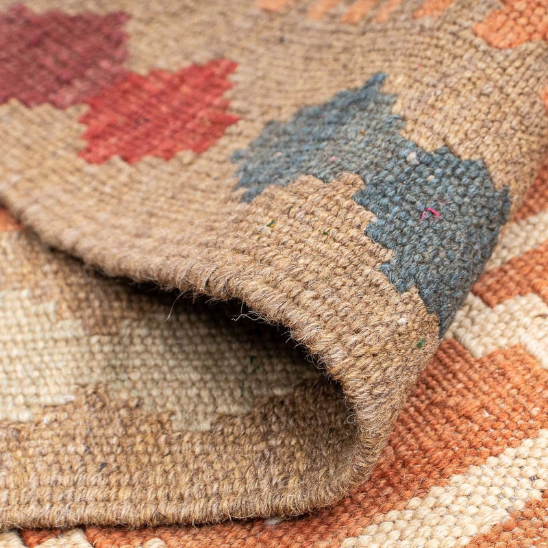 Runner Kelim Rug - Splash - 200 x 62 cm - brown