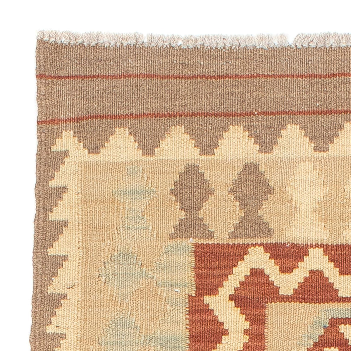 Runner Kelim Rug - Splash - 197 x 68 cm - light brown