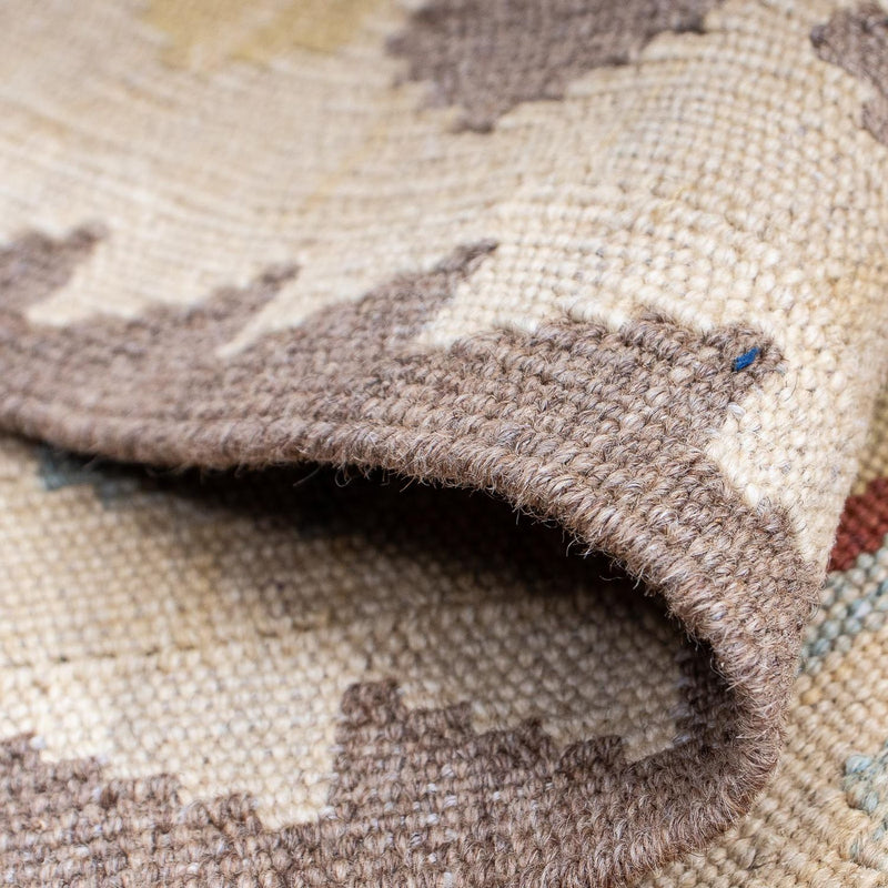 Runner Kelim Rug - Splash - 197 x 68 cm - light brown