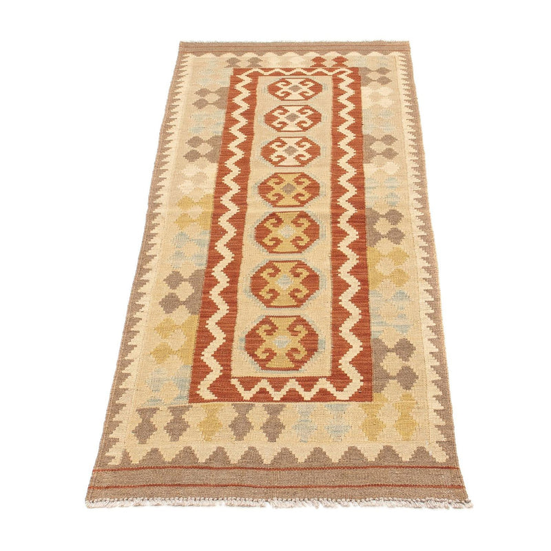 Runner Kelim Rug - Splash - 197 x 68 cm - light brown