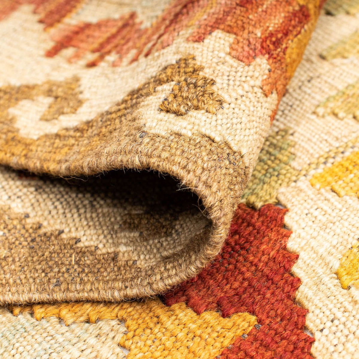 Runner Kelim Rug - Oriental - 198 x 73 cm - beige