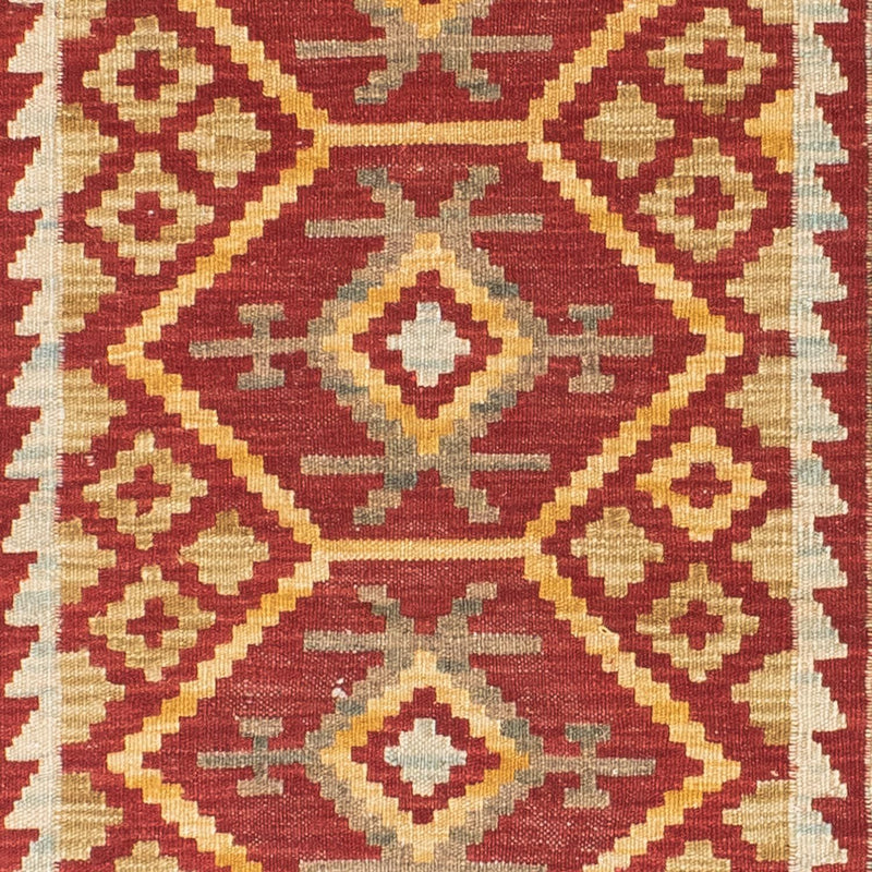 Runner Kelim Rug - Oriental - 203 x 71 cm - red