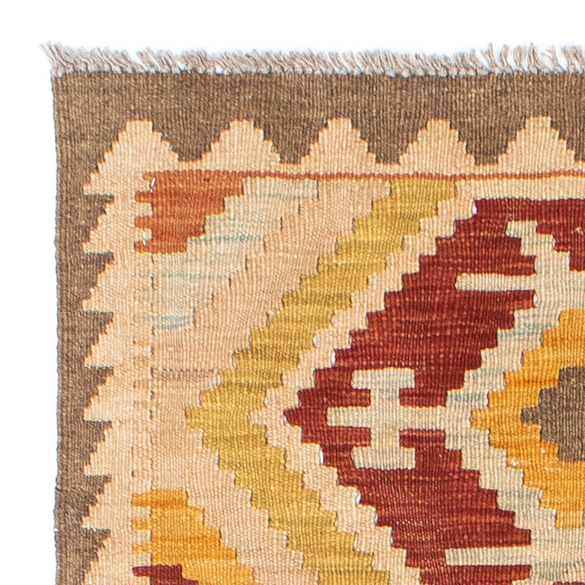 Runner Kelim Rug - Oriental - 197 x 70 cm - beige